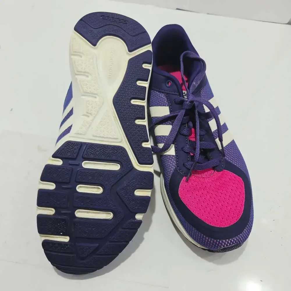 Adidas Cloudfoam Purple and Pink Women's Running Shoes Sneakers AW5151 Size 6